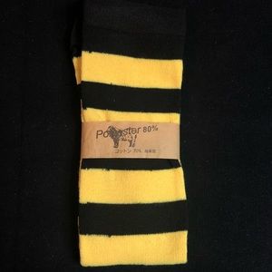 Black and yellow knee high socks!